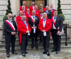 guild of professional toastmasters gather for photoshoot in whitehall